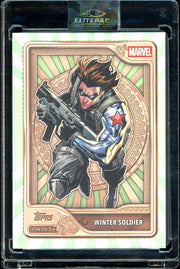 2026 Topps Mint Marvel #17 Winter Soldier Green Mint Foil 22/75