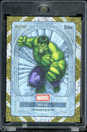 2025 Topps Mint Marvel #109 Hulk Black & Yellow Electric Dots 5/10
