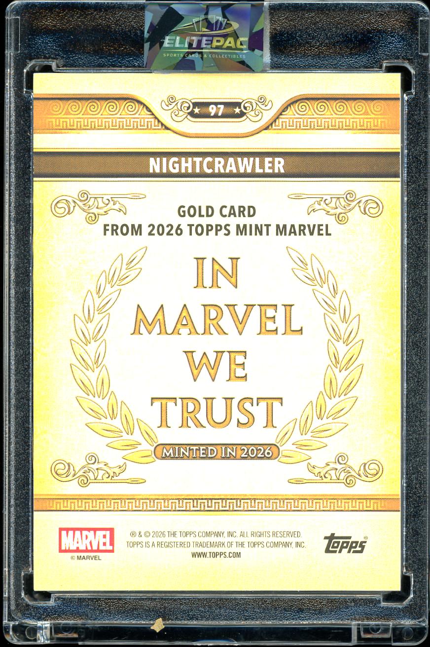 2026 Topps Mint Marvel #97 Nightcrawler Green Mint Foil 15/75