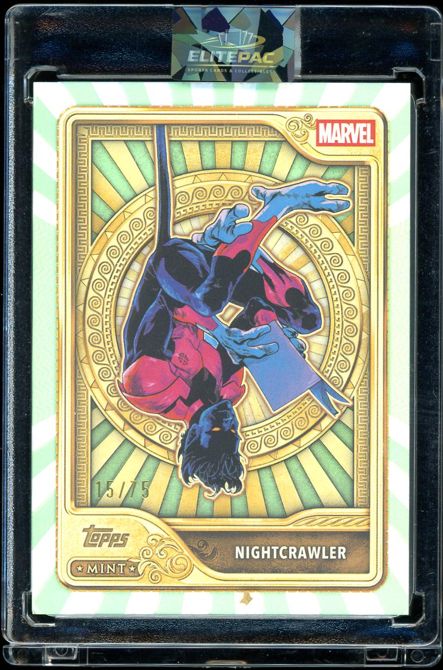 2026 Topps Mint Marvel #97 Nightcrawler Green Mint Foil 15/75