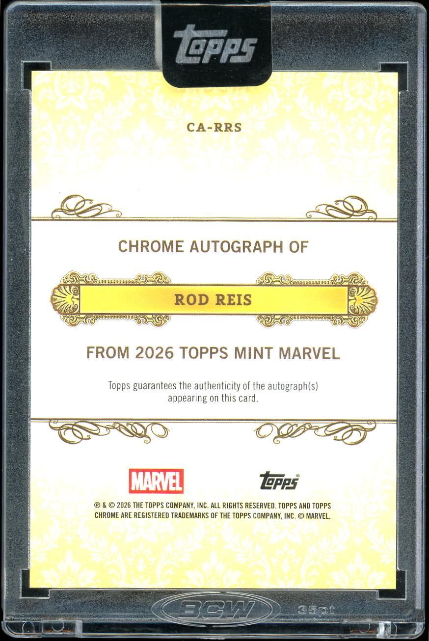2026 Topps Mint Marvel #CA-RRS Rod Reis Chrome Autographs Comic Creators