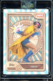 2026 Topps Mint Marvel #47 Jubilee Sky Blue Foil 91/100