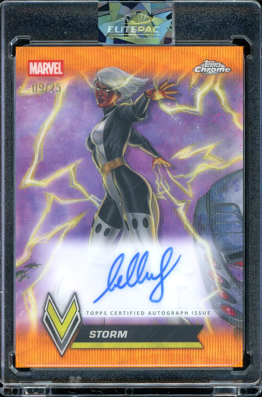 2026 Topps Chrome Marvel #VVA-10 Storm / Bella Rachlin Autographs Orange 09/25