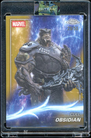 2025 Topps Chrome Marvel Studios #87 Cull Obsidian Gold Refractor 29/50