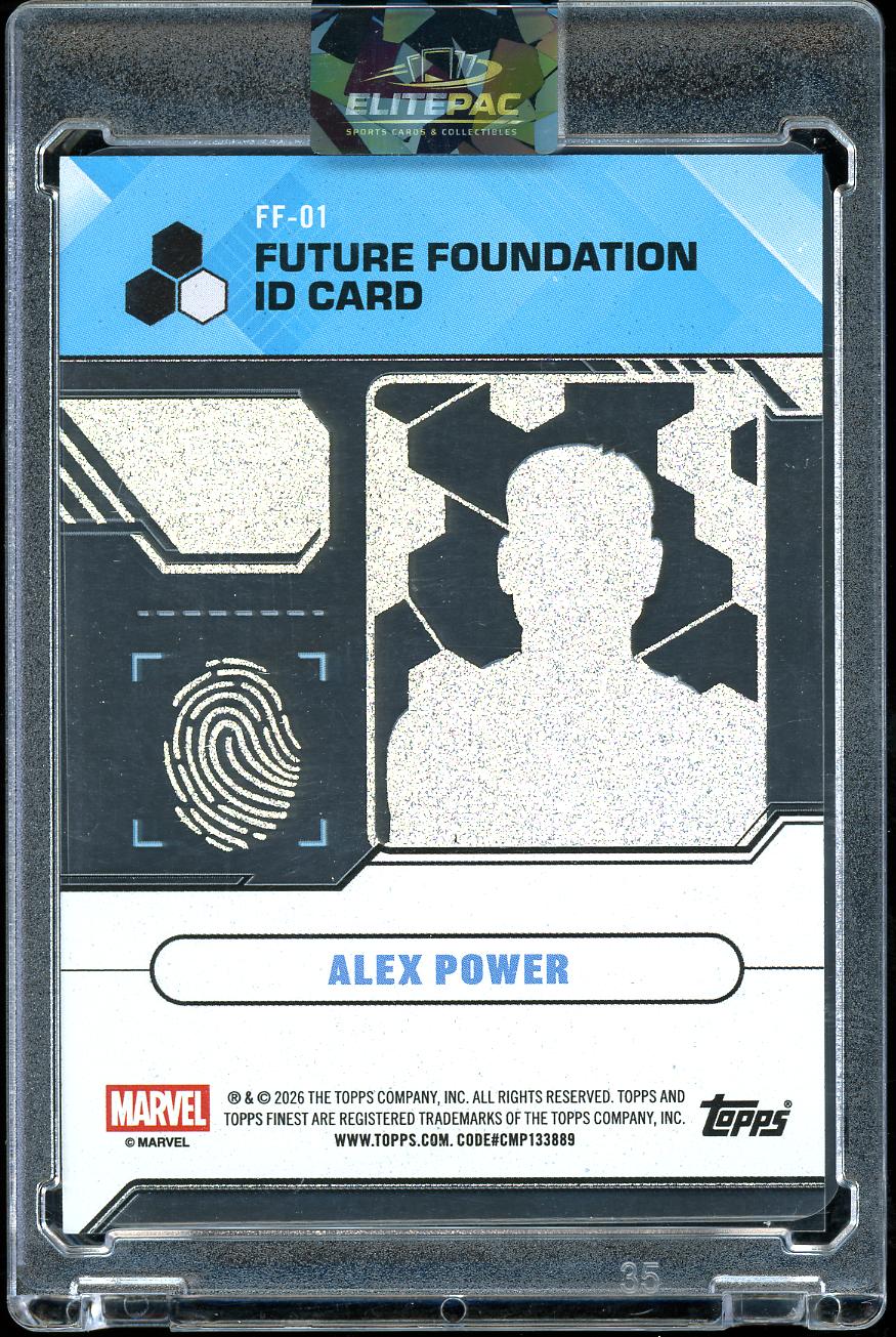 2026 Topps Future Foundation ID Card Alex Power FF-01 11/65