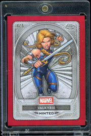 2025 Topps Mint Marvel #61 Valkyrie Chrome Red 4/5