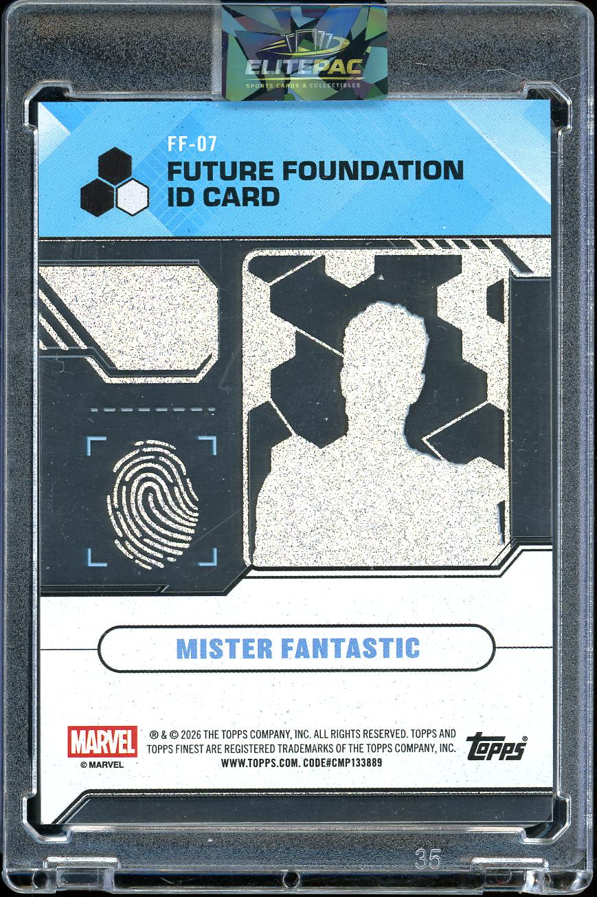 2026 Topps Future Foundation ID Card Mister Fantastic FF-07 64/65