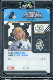2026 Topps Future Foundation ID Card Invisible Woman FF-08 33/65