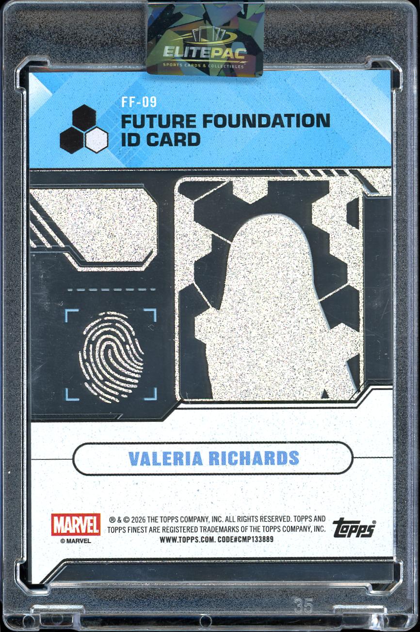 2026 Topps Future Foundation ID Card Valeria Richards FF-09 19/65