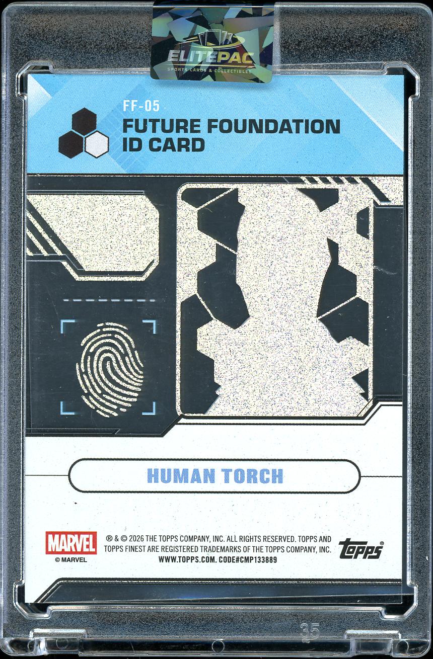 2026 Topps Future Foundation Izd Card Human Torch FF-05 17/65