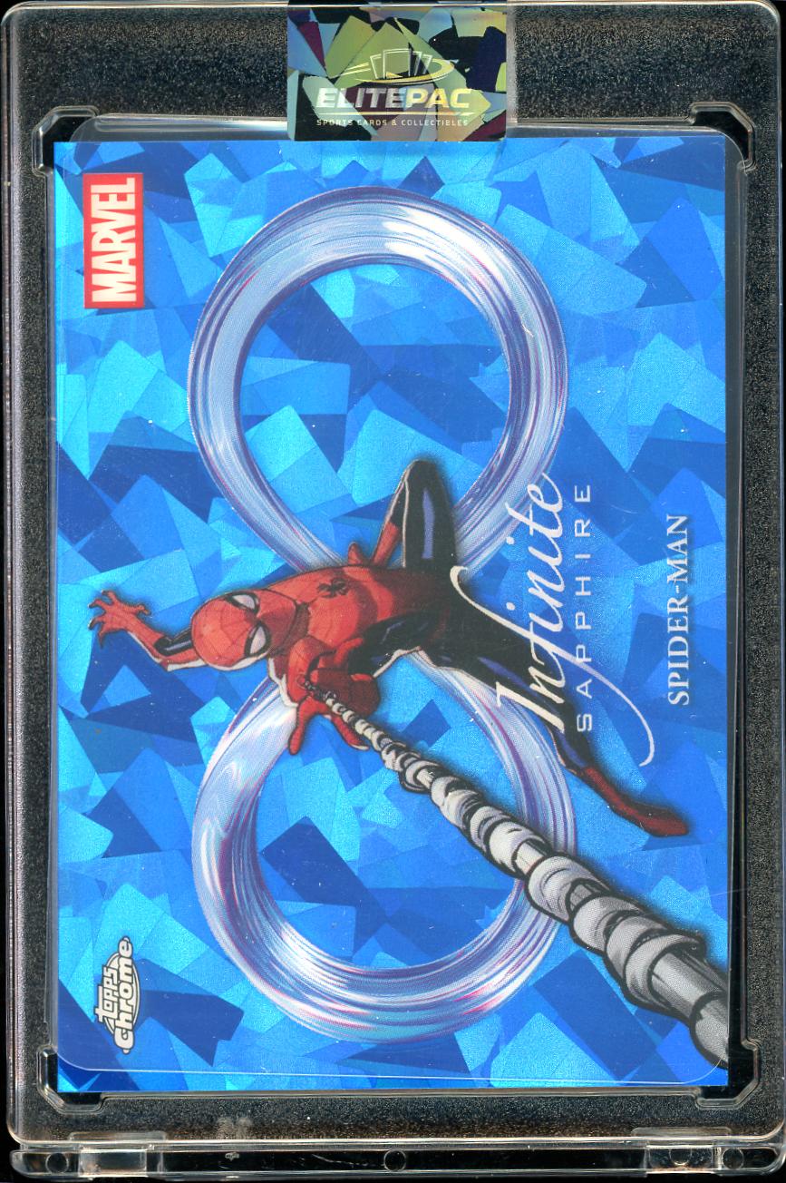 2025 topps Marvel Infinite Sapphire Spider Man IS-1