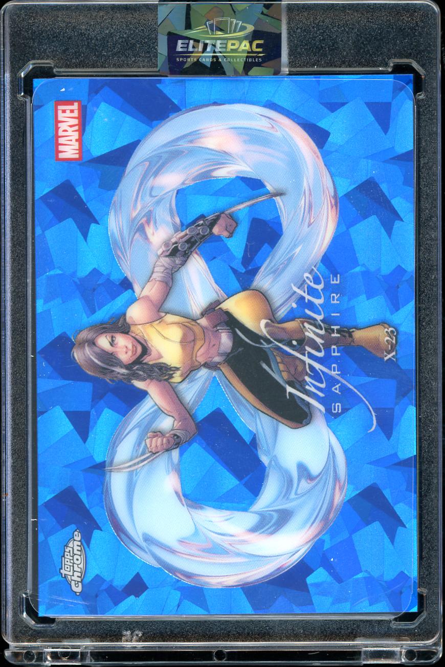 2026 Topps Chrome Marvel Comics Sapphire Edition #IS-10 X-23 Infinite Sapphire