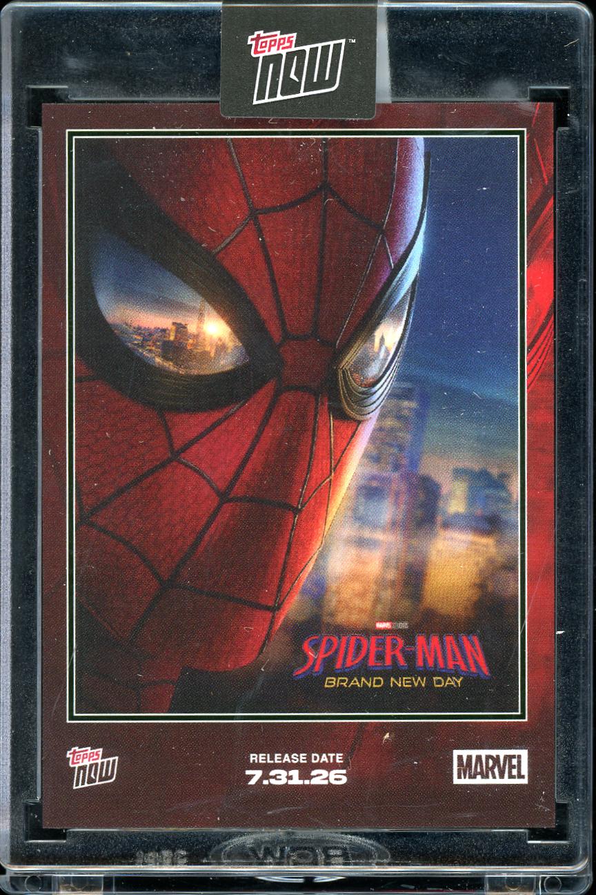 Topps Now Spider Man Brand new Day Movie SM01