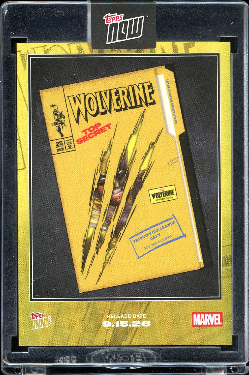 2026 Topps Now Marvel #WOV1 Wolverine Secret File