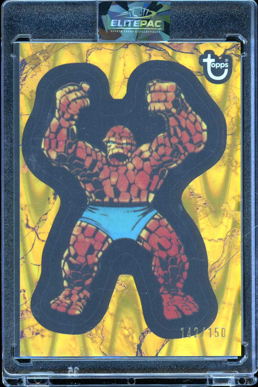 2025 Topps Marvel Comic Book Heroes 1975 Golden Anniversary #24 The Thing Gold