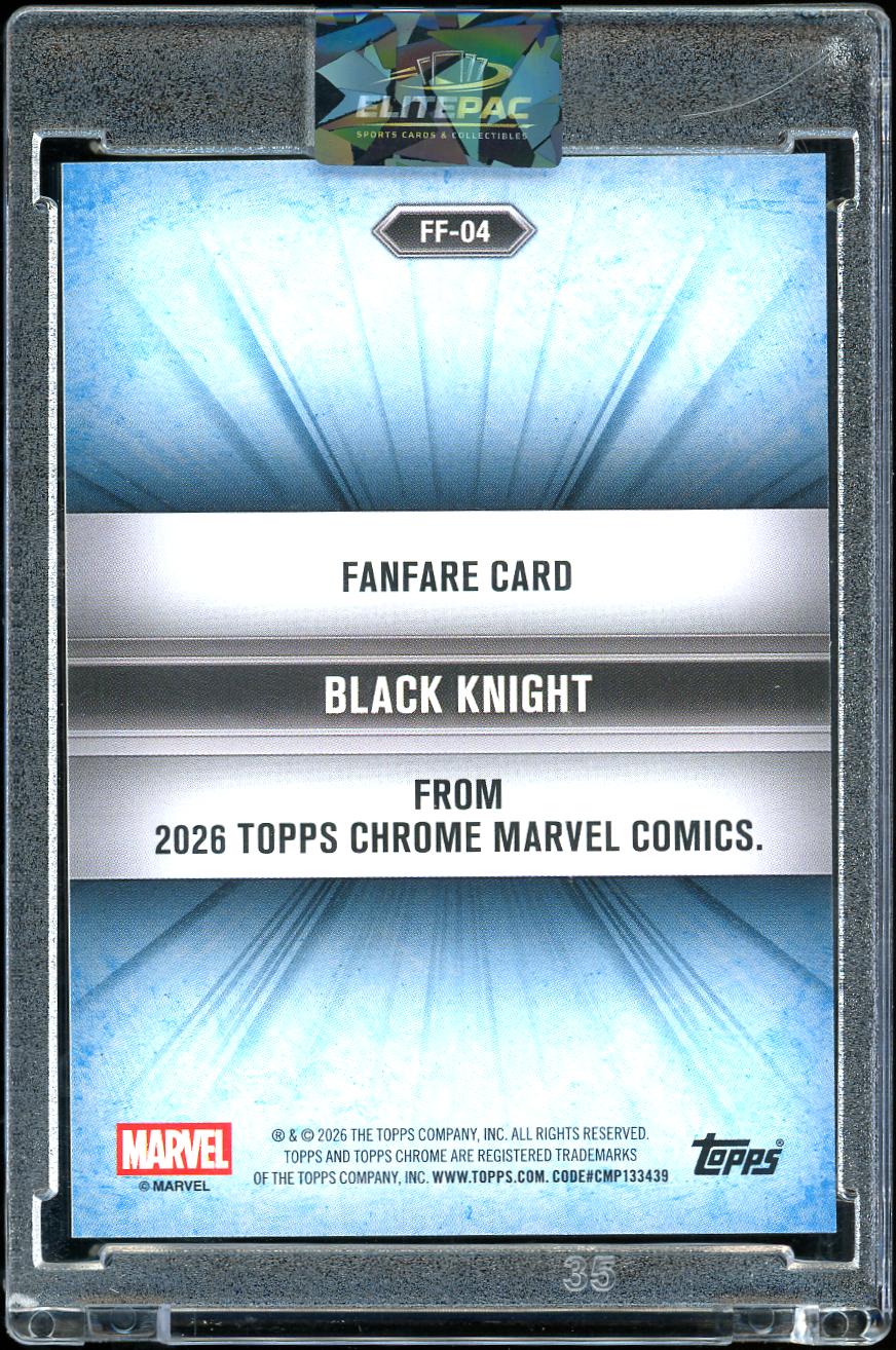 2026 Topps Chrome Marvel #FF-04 Black Knight Fanfare