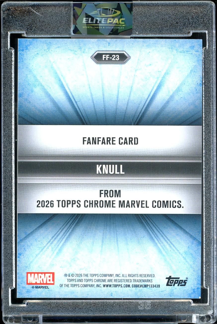 2026 Topps Chrome Marvel #FF-23 Knull Fanfare