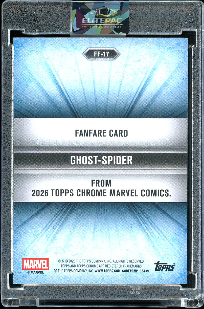 2026 Topps Chrome Marvel #FF-17 Ghost-Spider Fanfare