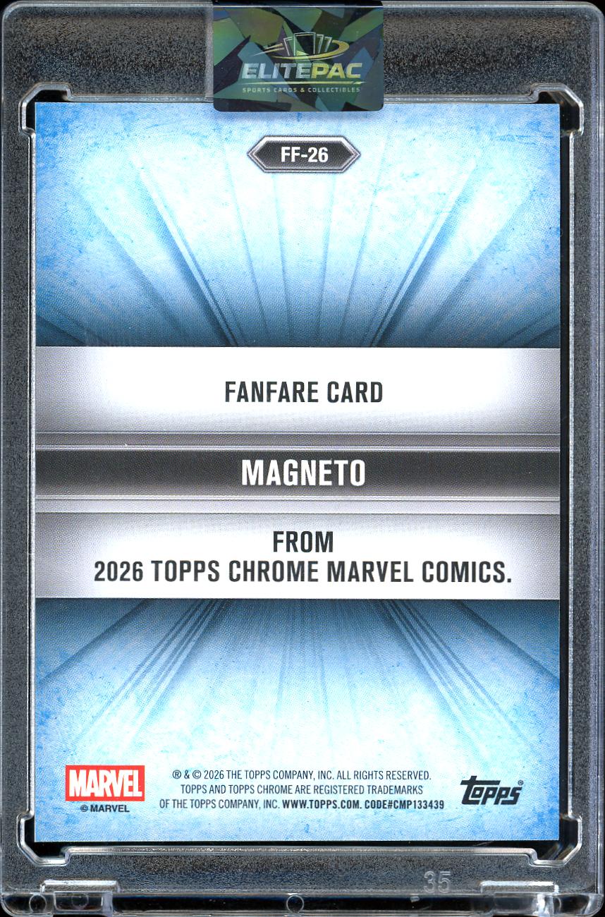 2026 Topps Chrome Marvel #FF-26 Magneto Fanfare