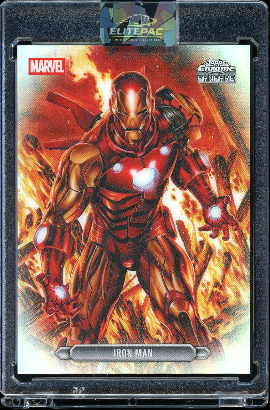 2026 Topps Chrome Marvel #FF-22 Iron Man Fanfare