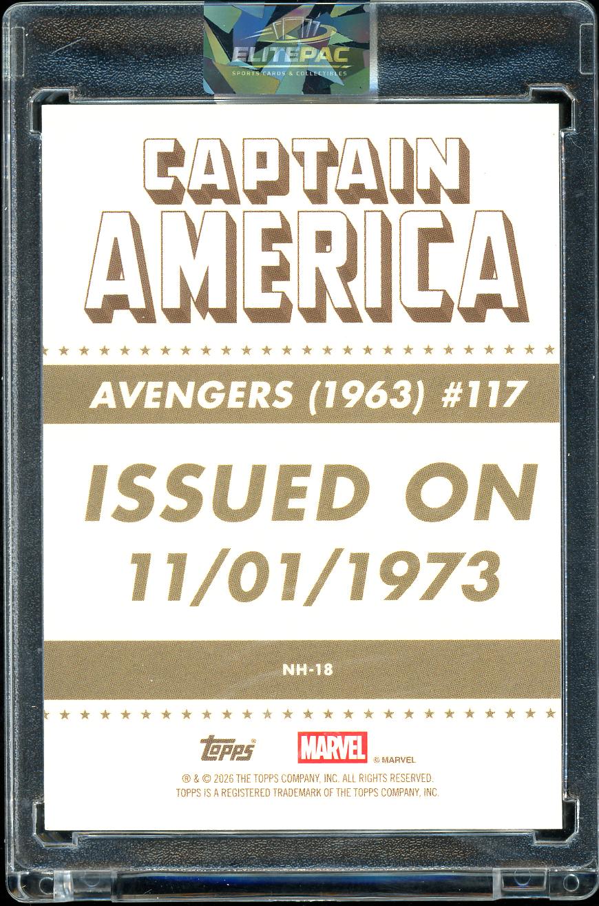 2026 Topps Brooklyn Collection Marvel Captain America  Purple