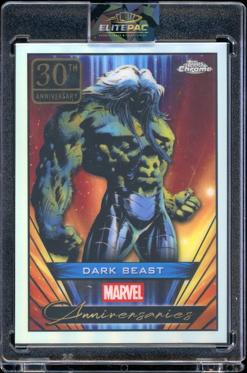 2025 Topps Chrome Marvel #MA-19 Dark Beast Marvel Anniversaries Black