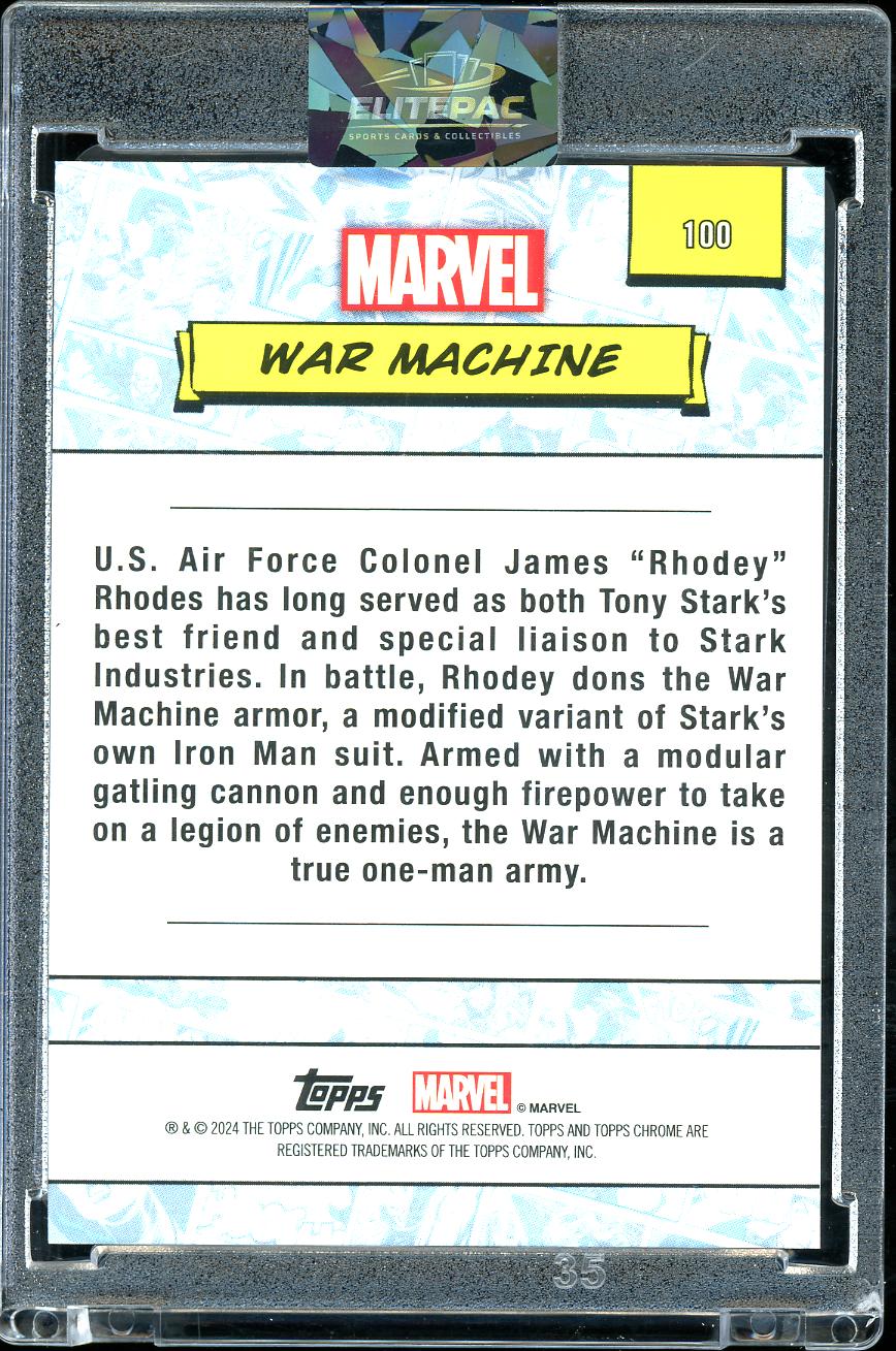 2024 Topps Chrome Marvel #100 War Machine