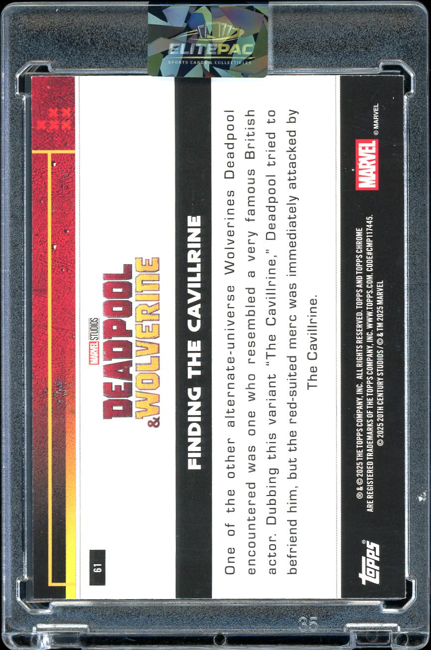 2025 Topps Chrome Marvel Deadpool #61 Finding The Cavillrine Pink