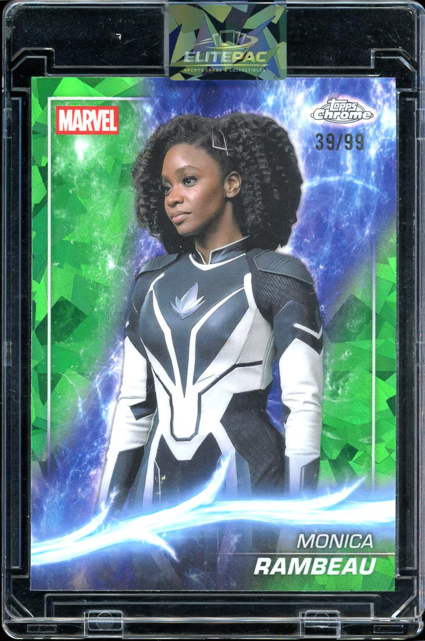 2025 Topps Chrome Marvel Studios #156 Monica Rambeau Green Sapphire