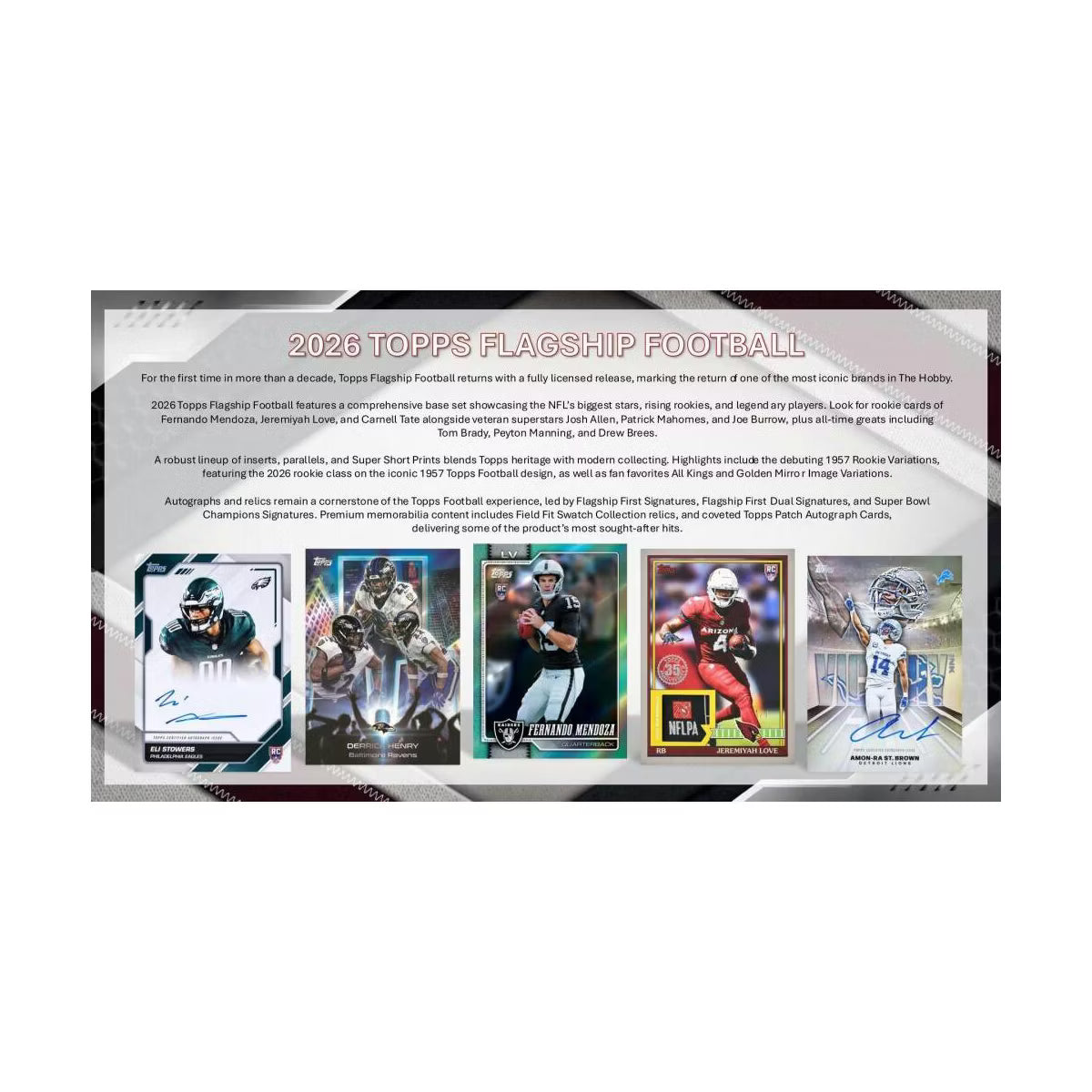 2026 Topps Football Jumbo Hobby Box
