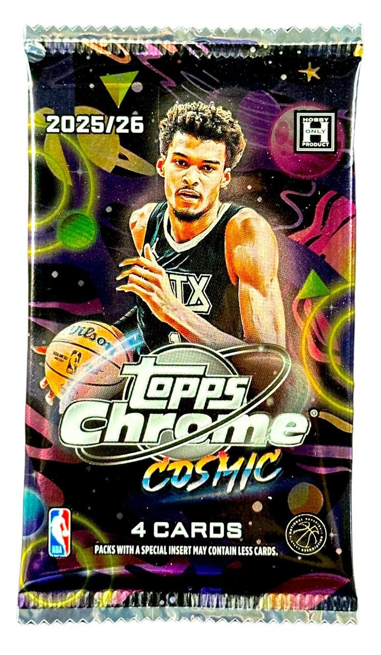 NBA Topps 2025-26 Cosmic Chrome Basketball Trading Card HOBBY Pack [4 Cards]